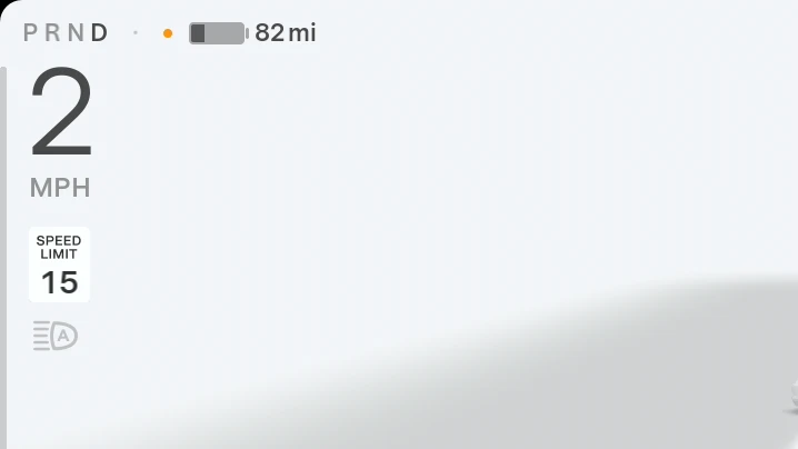 Tesla Orange Dot When Using Voice Commands feature in update 2025.20.3