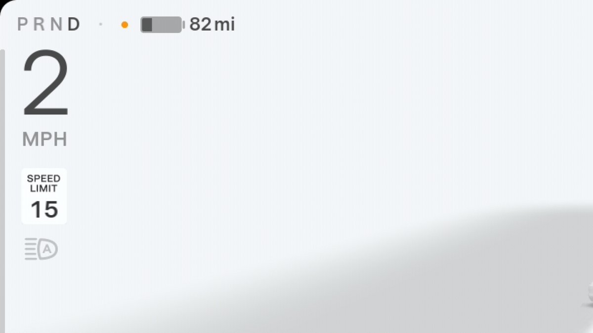 Tesla Orange Dot When Using Voice Commands feature in update 2025.20