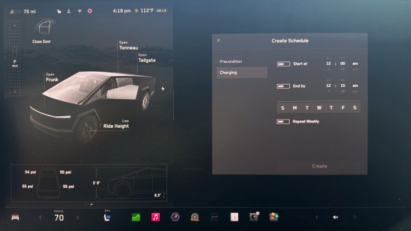 First Look at Tesla's Climate and Charge Scheduling in Update 2024.26.1
