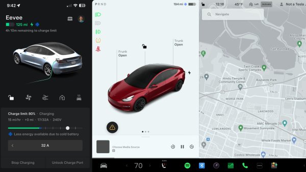 What the Blue Snowflake Means in the Tesla App and on the Car's Display