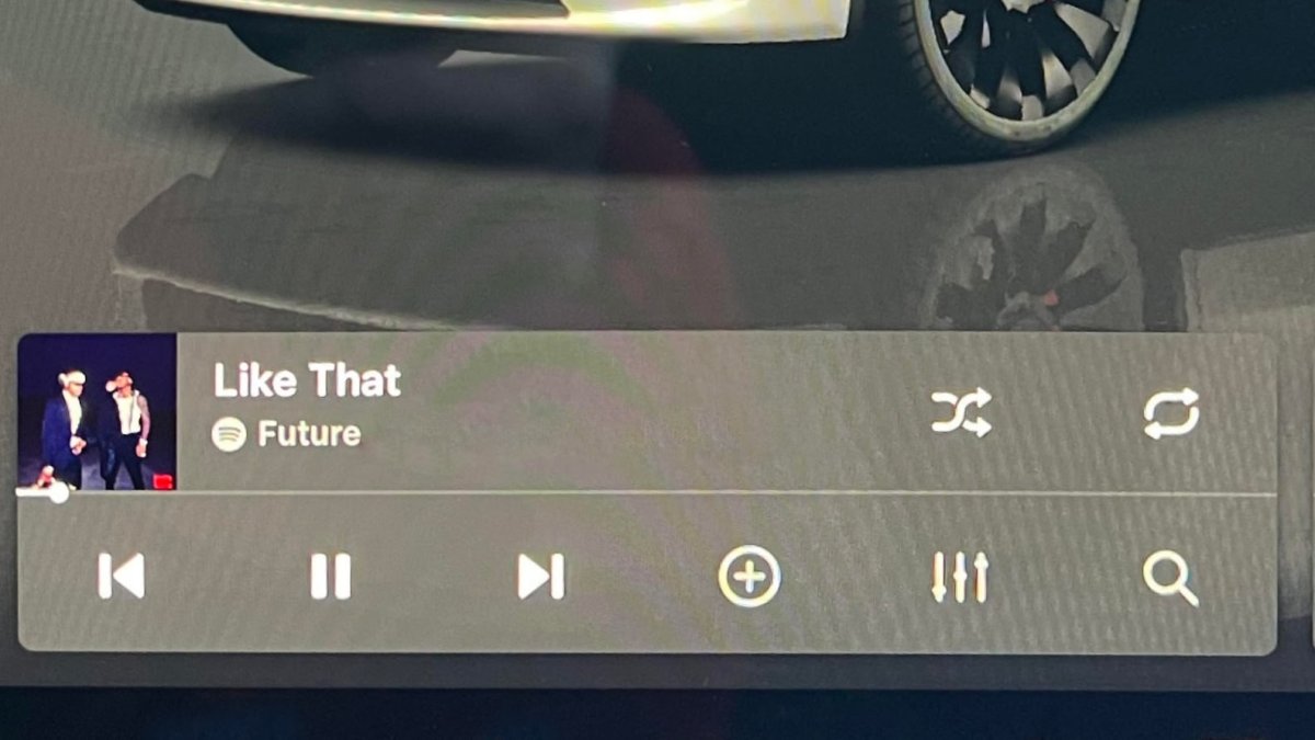 More music player options open to the right
