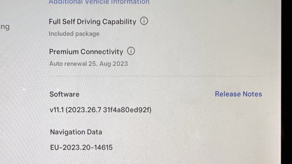 Tesla Update 2023.26 Lets You View Release Notes for Pending Updates